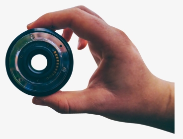 Man Holding Lens - Circle, HD Png Download, Transparent PNG