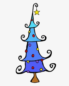 Christmas Tree Clip Art Christmas Ornament Christmas - Whimsical Christmas Tree Clip Art, HD Png Download, Transparent PNG