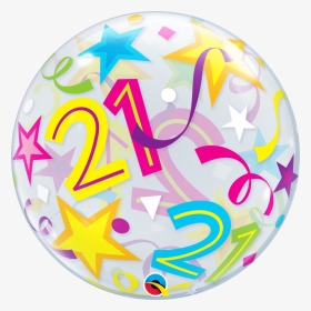 Balão Bubbles 21 Anos - Balões De Aniversário 21 Anos Png, Transparent Png, Transparent PNG