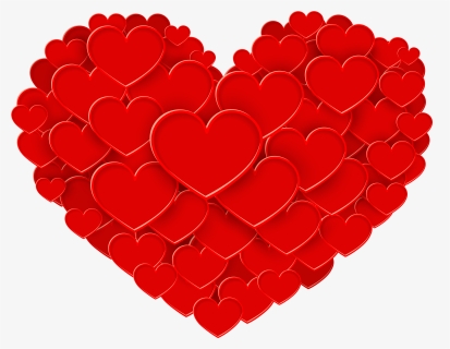 Red Heart Png Clip Art , Png Download, Transparent Png, Transparent PNG