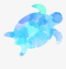 Watercolor Paint Ocean Creative Turtle - Transparent Turtle Watercolor, HD Png Download, Transparent PNG