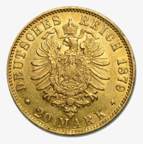 20 Mark Hanseatic Town Hamburg Gold Coin - Justinian Code Symbol, HD Png Download, Transparent PNG