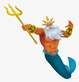 King Triton Little Mermaid, HD Png Download, Transparent PNG