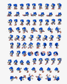 Sonic - Sonic Sprite Sheet Png, Transparent Png , Transparent Png Image ...