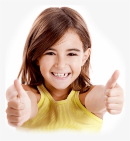 Thumbs Up Girl For Print - Happy Kid Png, Transparent Png, Transparent PNG