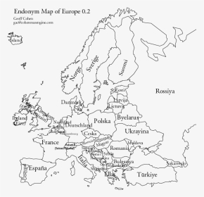 Printable Europe Map, HD Png Download, Transparent PNG