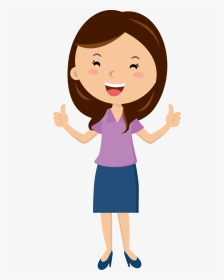 Volunteer With Us - Thumbs Up Girl Clipart, HD Png Download, Transparent PNG