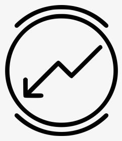 Decrease Report Circle Round Arrow Comments - Tick In Circle Symbol, HD Png Download, Transparent PNG