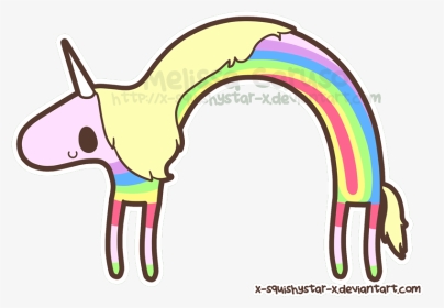 Cute Rainbow Unicorn Gif, HD Png Download, Transparent PNG