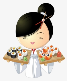Transparent Cute Sushi Clipart - Sushi Vectör, HD Png Download, Transparent PNG