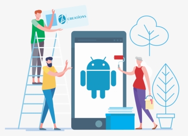 Android App Development Comapny Gurgaon - Android Phone Vector Png, Transparent Png, Transparent PNG