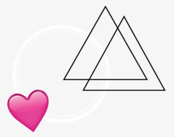 #kpop #addon #music #heart #pink #kpopedit #kpopart - Aesthetic Triangle, HD Png Download, Transparent PNG