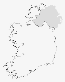 Plain Map Of Ireland, HD Png Download, Transparent PNG