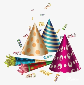 С Днем Рождения Png Клипарт - Clipart Confetti Party Hat, Transparent Png, Transparent PNG