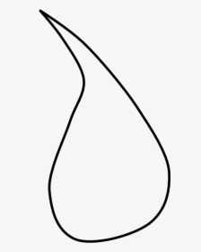 Transparent Water Drop Outline Clipart, Water Drop - Line Art, HD Png Download, Transparent PNG