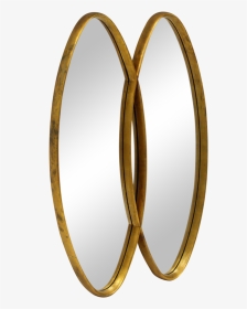 Dual Interlocking Oval Gold Frame Mirror For Sale - Circle, HD Png Download, Transparent PNG