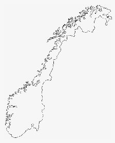 Norway Map Outline, HD Png Download, Transparent PNG