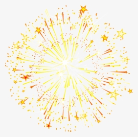 Gold Fireworks Transparent Png, Png Download, Transparent PNG