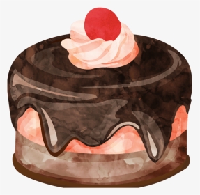 夏季清新可爱甜品蛋糕冰激凌卡通素材 - Funny Birthday Card Cake, HD Png Download, Transparent PNG