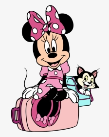 Minnie Mouse And Figaro Coloring Page, HD Png Download, Transparent PNG