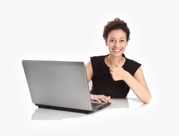 Home Tech Support - Lady With Thumbs Up Png, Transparent Png, Transparent PNG
