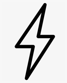 It S The Picture Of A Lightning Bolt To Indicate Electricity - Lightning Bolt White Icon Transparent, HD Png Download, Transparent PNG