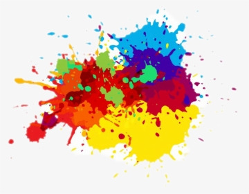 #colourful #colorful #paint #splash #splatter #paintspalsh - Splash Colourful Paint, HD Png Download, Transparent PNG