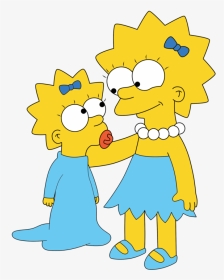 Lisa And Maggie Simpson, HD Png Download, Transparent PNG