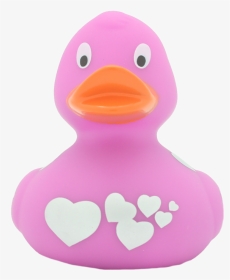 Rosa Corazones Plateados - Pink Duck With Silver Hearts Lilalu, HD Png Download, Transparent PNG