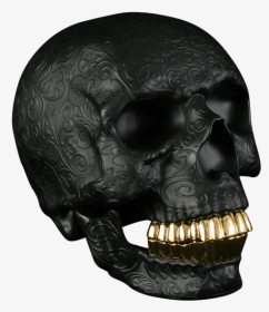 Black And Gold Skull Gif, HD Png Download, Transparent PNG