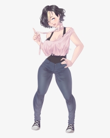 [commission] Busty Girl - Cosplay, HD Png Download, Transparent PNG