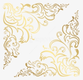 Free Png Download Corners Gold Transparent Clipart - Portable Network Graphics, Png Download, Transparent PNG