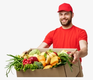 Vegetable Delivery Boy Png, Transparent Png, Transparent PNG