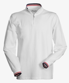 Long Sleeve Polo Privè Half Zip - Long-sleeved T-shirt, HD Png Download, Transparent PNG