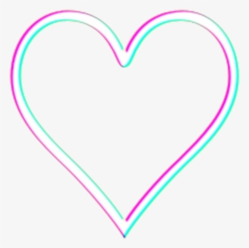 #heart #glitch #new #picsart #sticker #new #hearts - Heart, HD Png Download, Transparent PNG