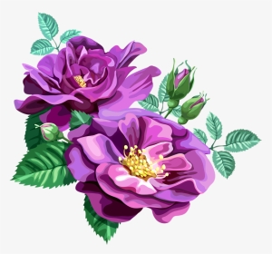 Pastel Flower Clipart Transparent Jpg Transparent Library - Flower Purple Designs Transparent, HD Png Download, Transparent PNG