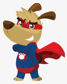 Clipart Dogs Superhero - Superhero Dog Clipart, HD Png Download, Transparent PNG