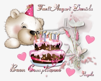 Tanti Auguri Buon Compleanno Daniela - Happy Birthday Bear Png, Transparent Png, Transparent PNG