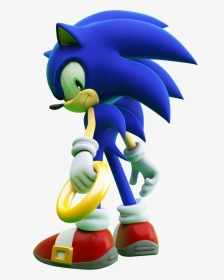 Sonic The Hedgehog With Ring, HD Png Download, Transparent PNG