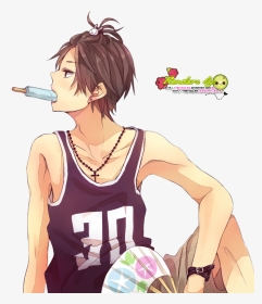 Anime Boy With Popsicle, HD Png Download, Transparent PNG