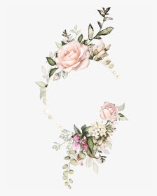 #watercolor #flower #frame #frameflower #aesthetic - Flower Design For Wedding Invitation, HD Png Download, Transparent PNG