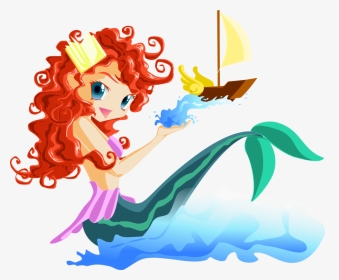 La Petite Sirene Kawaii By Messire-william *adorable* - Illustration, HD Png Download, Transparent PNG