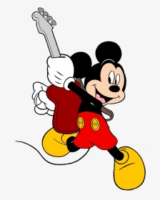 Mickey Mouse Baseball Clipart Picture Transparent Library - Mickey Mouse Guitar, HD Png Download, Transparent PNG