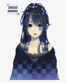 Blue Anime Girl Render, HD Png Download, Transparent PNG