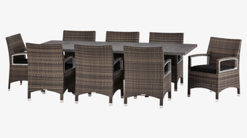 Contempo 9 Piece Dining Setting - Wicker, HD Png Download, Transparent PNG