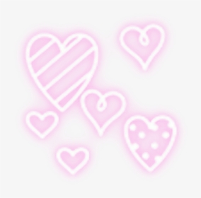 Ftestickers Hearts Light Glow Glowing Luminous Pink - Pink Glowy Hearts Picsart, HD Png Download, Transparent PNG