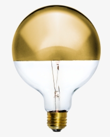 Led Gold Dipped - Incandescent Light Bulb, HD Png Download, Transparent PNG