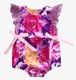 Bowknot Floral Lace Romper - Bouquet, HD Png Download, Transparent PNG
