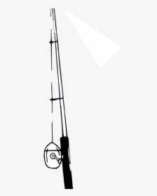 28 Collection Of Fishing Rod Clipart Black And White, HD Png Download, Transparent PNG