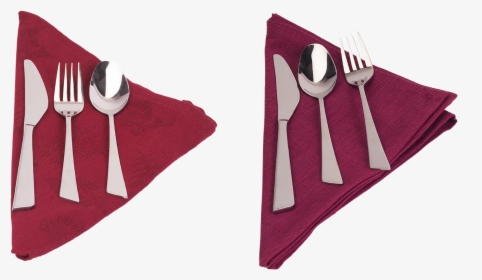 Knife Fork And Spoon, Shine, Table, Spoon, Object, - Dinner Napkin Transparent Background, HD Png Download, Transparent PNG